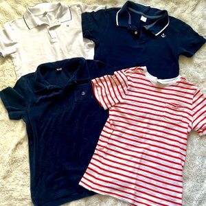 Janie & Jack boys polo & tee lot Size 10